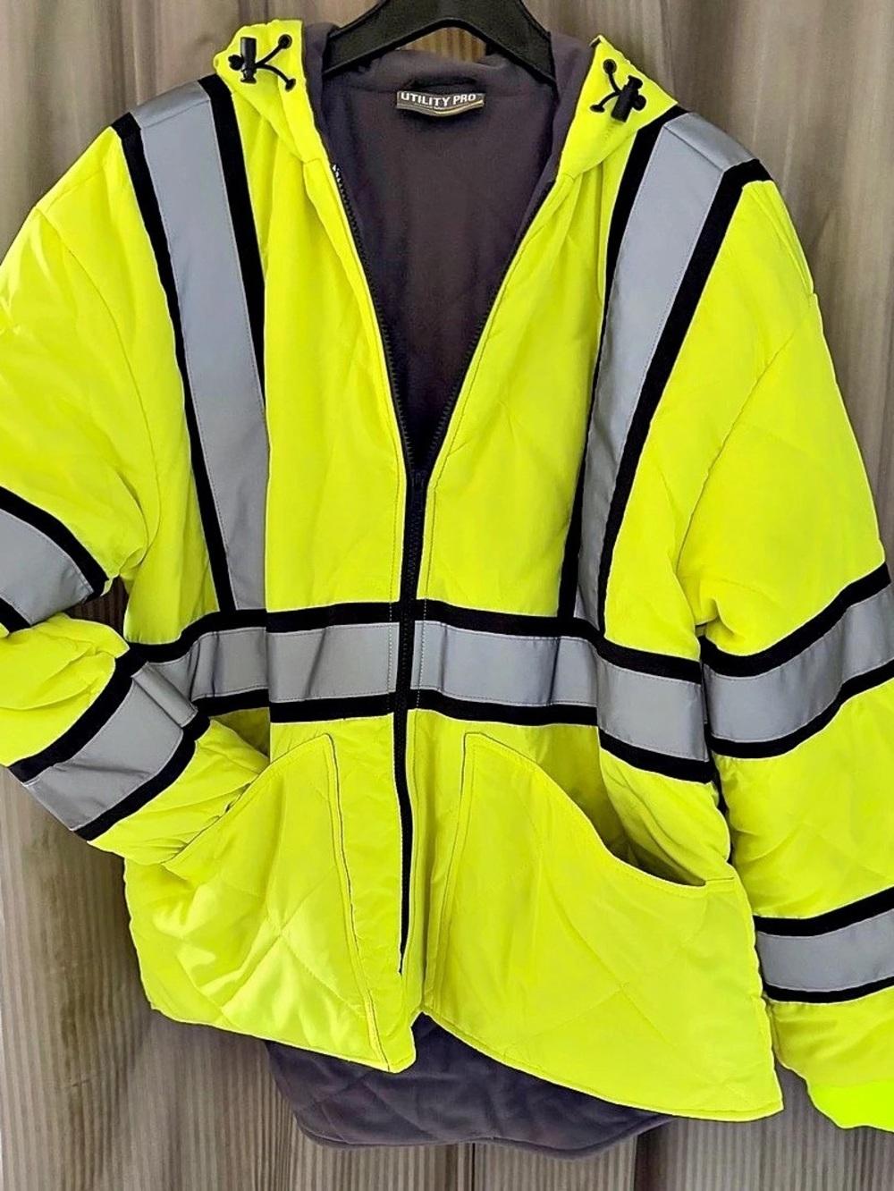 Utility Pro Class 3 High Visibility Quilted Industry Jacket